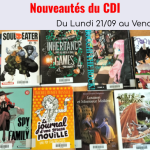 Nouveautés CDI 21/09
